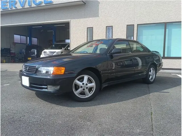 1998 Toyota Chaser Tourer S, 1JZ engine, genuine rear spoiler Green Sedan for sale, Japanese used car export | GULJI TRADERS
