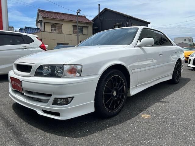 1999 Toyota Chaser Tourer V White Sedan for sale, Japanese used car export | GULJI TRADERS