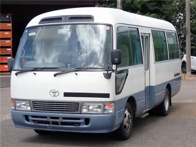 1996 Toyota Coaster LX 26-seater White Van for sale, Japanese used car export - photo 1 of 80 | GULJI TRADERS