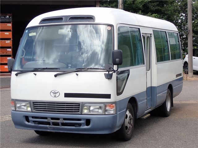 1996 Toyota Coaster LX 26-seater White Van for sale, Japanese used car export | GULJI TRADERS