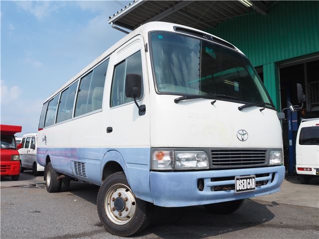1997 Toyota Coaster LX White Van for sale, Japanese used car export | GULJI TRADERS