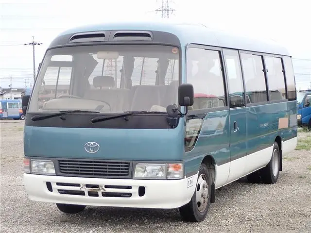 1997 Toyota Coaster Long EX Turbo 26-seater - photo 1 1997 Toyota Coaster Long EX Turbo 26-seater Green Van for sale, Japanese used car export - photo 1 of 80 | GULJI TRADERS