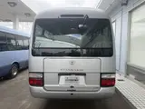2014 Toyota Coaster 29-seater GX Long with automatic doors, reclining seats, non-smoking vehicle. Silver Van for sale, Japanese used car export - photo 7 of 35 | GULJI TRADERS