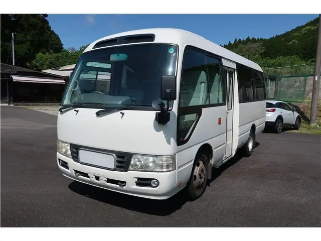 2015 Toyota Coaster 26-seater White Van for sale, Japanese used car export - photo 1 of 16 | GULJI TRADERS