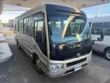 2017 Toyota Coaster 24-seater EX long rear double door AT automatic door RikuH leather seats Gold Van for sale, Japanese used car export - photo 2 of 38 | GULJI TRADERS