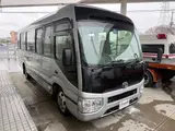2017 Toyota Coaster 24-seater GX Long rear double doors 5MT automatic doors reclining seats Silver Van for sale, Japanese used car export - photo 2 of 37 | GULJI TRADERS