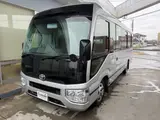2017 Toyota Coaster 24-seater GX Long rear double doors 5MT automatic doors reclining seats Silver Van for sale, Japanese used car export - photo 4 of 37 | GULJI TRADERS