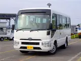 2017 Toyota Coaster Microbus LX 25-seater Short wheelbase Automatic swing door 5MT White Color changed Van for sale, Japanese used car export - photo 1 of 51 | GULJI TRADERS
