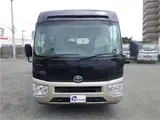 2017 Toyota Coaster EX Microbus, 28-seater, automatic doors, automatic transmission, navigation system, backup camera Brown Van for sale, Japanese used car export - photo 4 of 51 | GULJI TRADERS