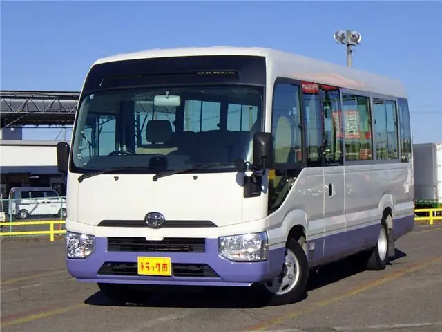 2018 Toyota Coaster Microbus LX 29-passenger long automatic door reclining - photo 1 2018 Toyota Coaster Microbus LX 29-passenger long automatic door reclining White Van for sale, Japanese used car export - photo 1 of 51 | GULJI TRADERS