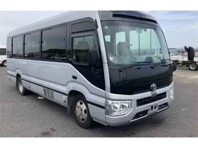 2021 Toyota Coaster GX Silver Van for sale, Japanese used car export | GULJI TRADERS