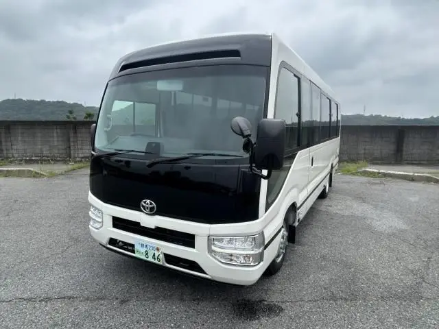 2026 Toyota Coaster GX 29-seater new model White Van for sale, Japanese used car export | GULJI TRADERS