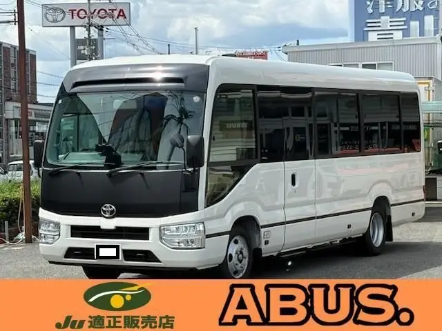 2026 Toyota Coaster Long LX Turbo White Van for sale, Japanese used car export | GULJI TRADERS