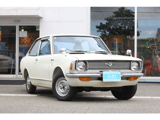 1970 Toyota Corolla White Sedan for sale, Japanese used car export | GULJI TRADING
