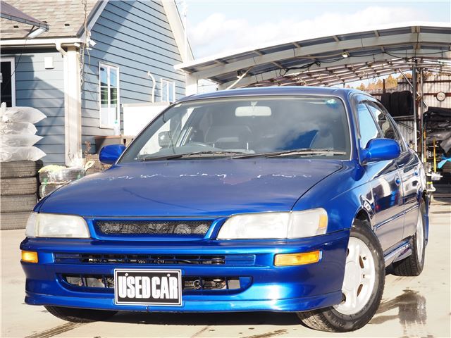 1994 Toyota Corolla GT - photo 1 1994 Toyota Corolla GT Blue Color changed Sedan for sale, Japanese used car export | GULJI TRADERS