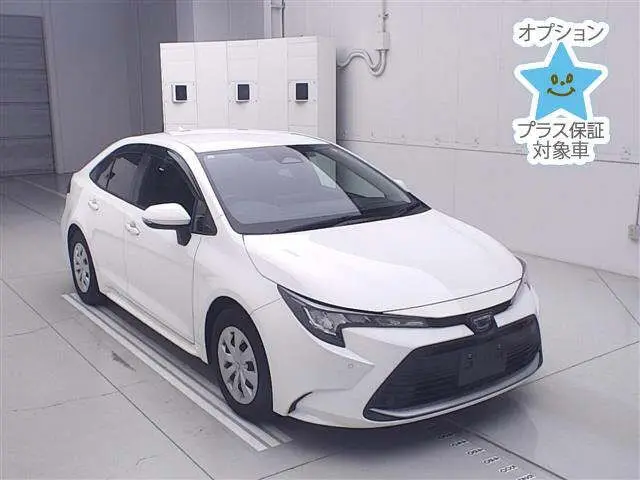 2023 Toyota Corolla Hybrid G ​​Safety Sense White Sedan for sale, Japanese used car export - photo 1 of 12 | GULJI TRADERS