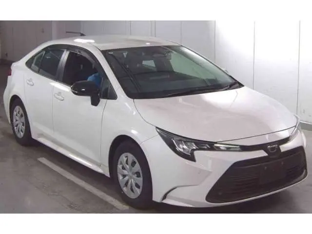 2025 Toyota Corolla Hybrid X (late model) White Sedan for sale, Japanese used car export | GULJI TRADERS