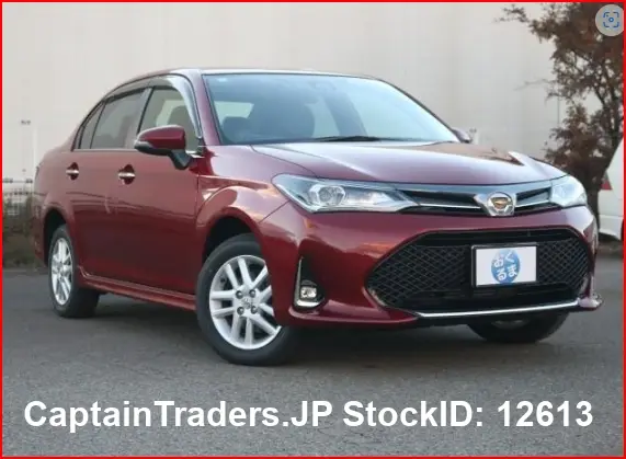 2018 Toyota Corolla Axio Red Sedan for sale, Japanese used car export | GULJI TRADERS