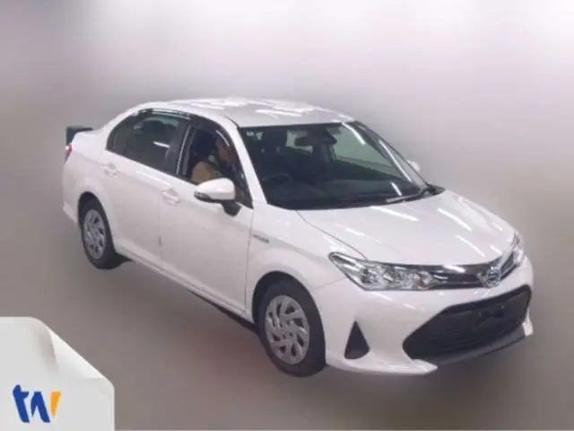 2020 Toyota Corolla Axio Hybrid EX White Sedan for sale, Japanese used car export - photo 1 of 4 | GULJI TRADERS