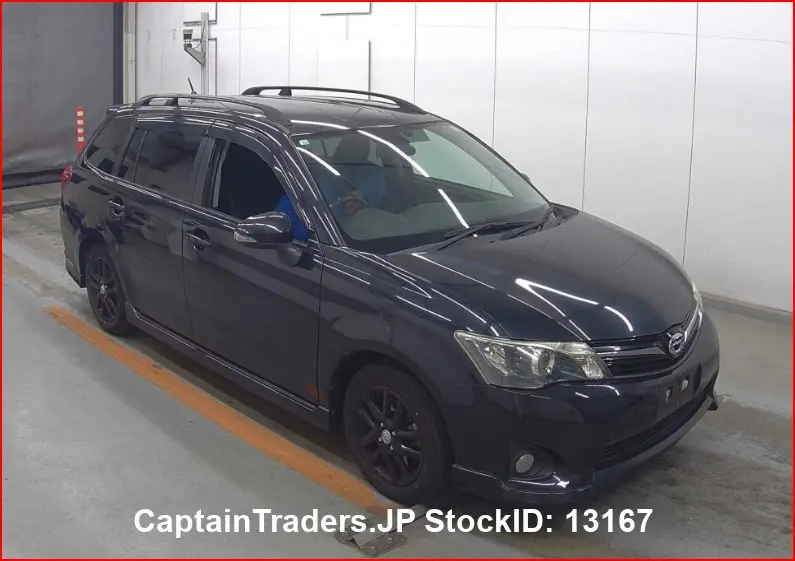 2012 Toyota Corolla Fielder Black Sedan for sale, Japanese used car export - photo 1 of 12 | GULJI TRADERS