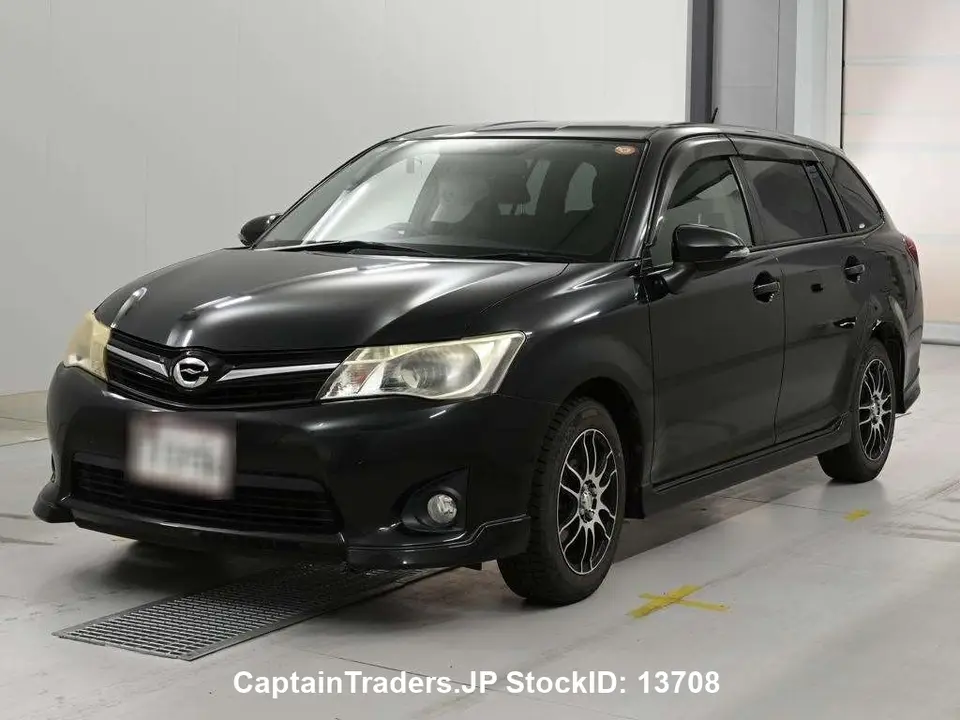 2013 Toyota Corolla Fielder Black Sedan for sale, Japanese used car export - photo 1 of 15 | GULJI TRADERS
