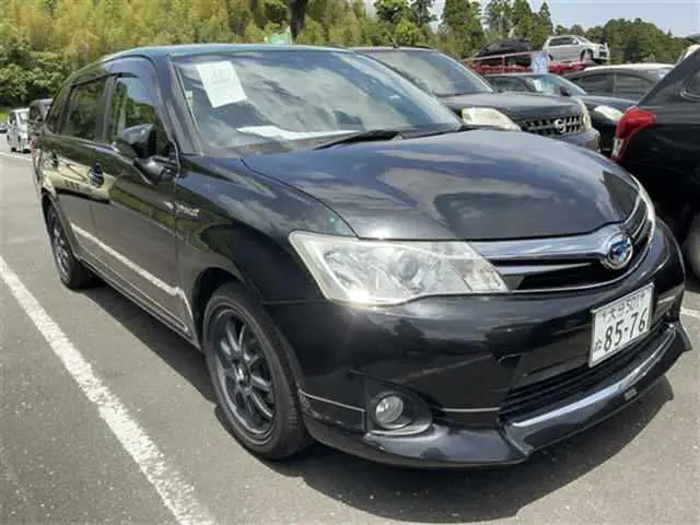 2013 Toyota Corolla Fielder Black Van for sale, Japanese used car export - photo 1 of 3 | GULJI TRADERS