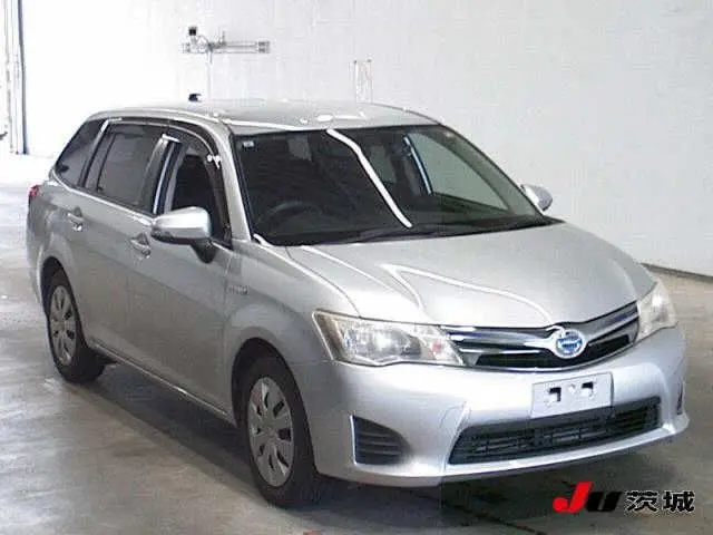 2013 Toyota Corolla Fielder hybrid Silver Van for sale, Japanese used car export - photo 1 of 8 | GULJI TRADERS