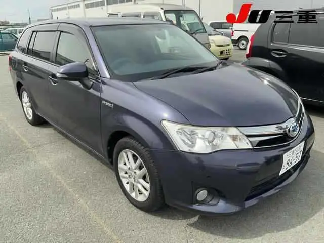 2014 Toyota Corolla Fielder Hybrid G - photo 1 2014 Toyota Corolla Fielder Hybrid G Purple Van for sale, Japanese used car export - photo 1 of 12 | GULJI TRADERS