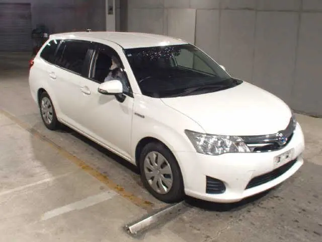 2014 Toyota Corolla Fielder Hybrid G White Van for sale, Japanese used car export - photo 1 of 7 | GULJI TRADERS