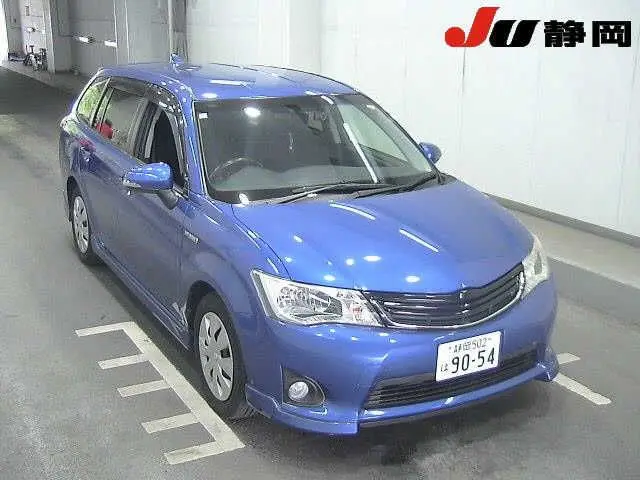 2014 Toyota Corolla Fielder Hybrid G Aero Tourer - photo 1 2014 Toyota Corolla Fielder Hybrid G Aero Tourer Blue Van for sale, Japanese used car export - photo 1 of 3 | GULJI TRADERS