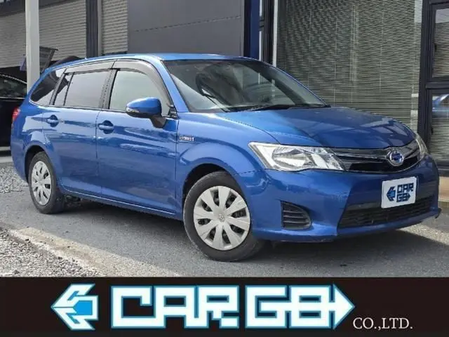 2014 Toyota Corolla Fielder Hybrid G Blue Van for sale, Japanese used car export - photo 1 of 9 | GULJI TRADERS