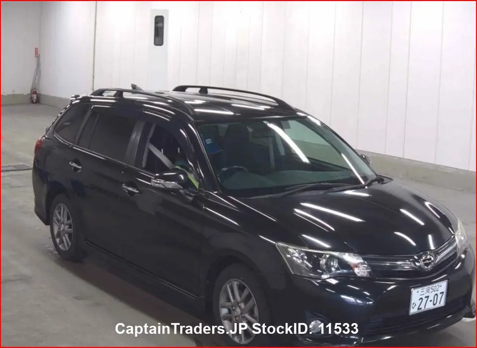 2014 Toyota Corolla Fielder Black Sedan for sale, Japanese used car export | GULJI TRADERS