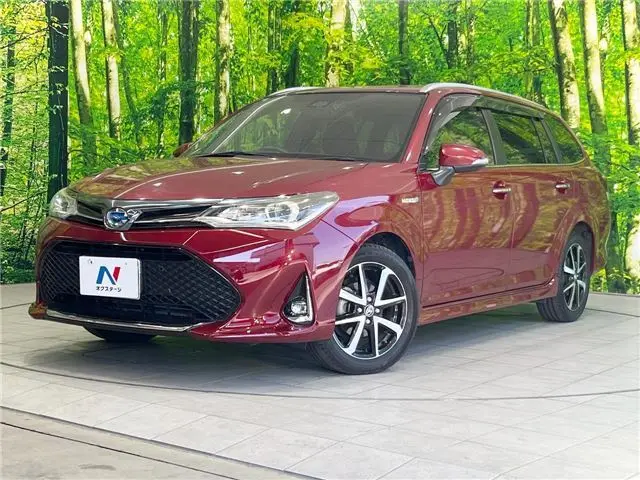 2017 Toyota Corolla Fielder Hybrid G Double By B - photo 1 2017 Toyota Corolla Fielder Hybrid G Double By B Red Van for sale, Japanese used car export - photo 1 of 30 | GULJI TRADERS