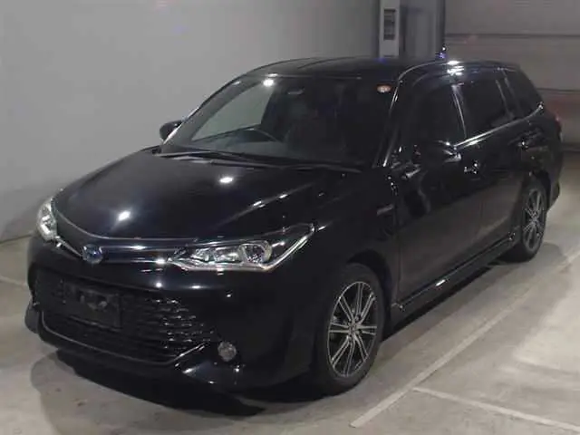 2017 Toyota Corolla Fielder Hybrid G ​​WB Black Van for sale, Japanese used car export - photo 1 of 9 | GULJI TRADERS
