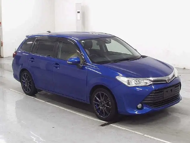 2017 Toyota Corolla Fielder 1.5X Blue Van for sale, Japanese used car export - photo 1 of 9 | GULJI TRADERS