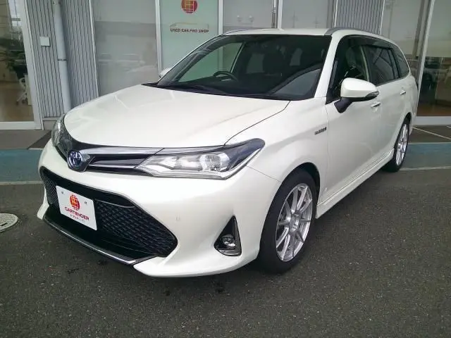 2017 Toyota Corolla Fielder Hybrid G ​​Double By White Van for sale, Japanese used car export - photo 1 of 9 | GULJI TRADERS