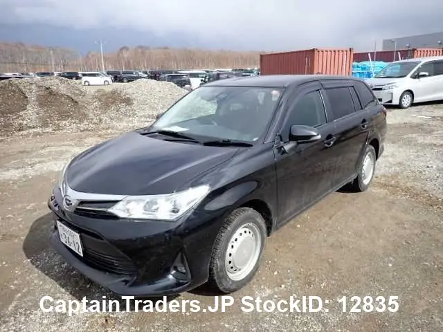 2018 Toyota Corolla Fielder Black Sedan for sale, Japanese used car export | GULJI TRADERS