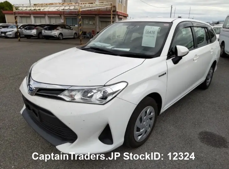 2018 Toyota Corolla Fielder White Sedan for sale, Japanese used car export - photo 1 of 17 | GULJI TRADERS