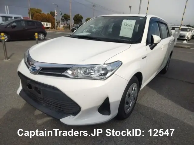 2018 Toyota Corolla Fielder White Sedan for sale, Japanese used car export | GULJI TRADERS