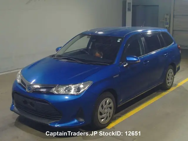 2018 Toyota Corolla Fielder Blue Sedan for sale, Japanese used car export | GULJI TRADERS