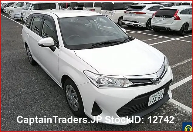 2018 Toyota Corolla Fielder White Sedan for sale, Japanese used car export | GULJI TRADERS
