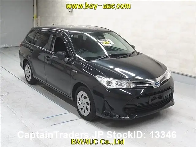 2019 Toyota Corolla Fielder Black Sedan for sale, Japanese used car export - photo 1 of 7 | GULJI TRADERS