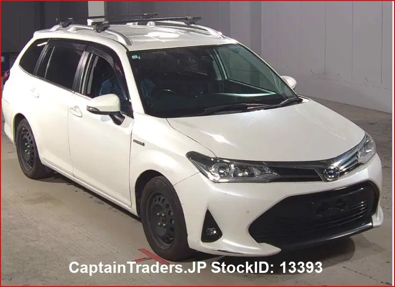 2019 Toyota Corolla Fielder Pearl white Sedan for sale, Japanese used car export - photo 1 of 7 | GULJI TRADERS