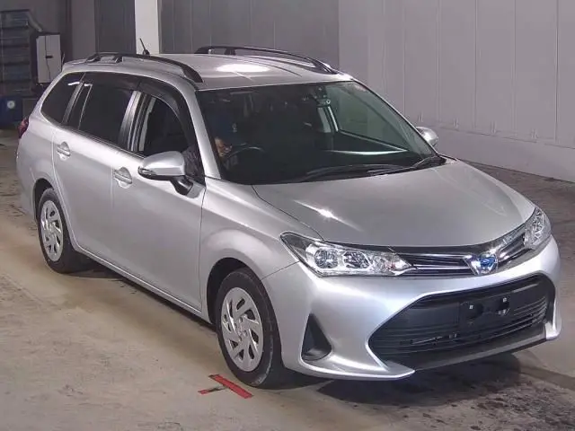 2022 Toyota Corolla Fielder Hybrid EX - photo 1 2022 Toyota Corolla Fielder Hybrid EX Silver Van for sale, Japanese used car export - photo 1 of 6 | GULJI TRADERS
