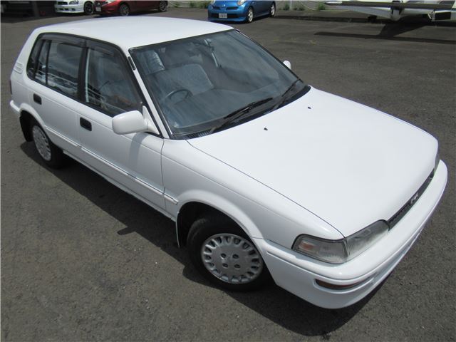 1989 Toyota Corolla FX G White Sedan for sale, Japanese used car export | GULJI TRADING