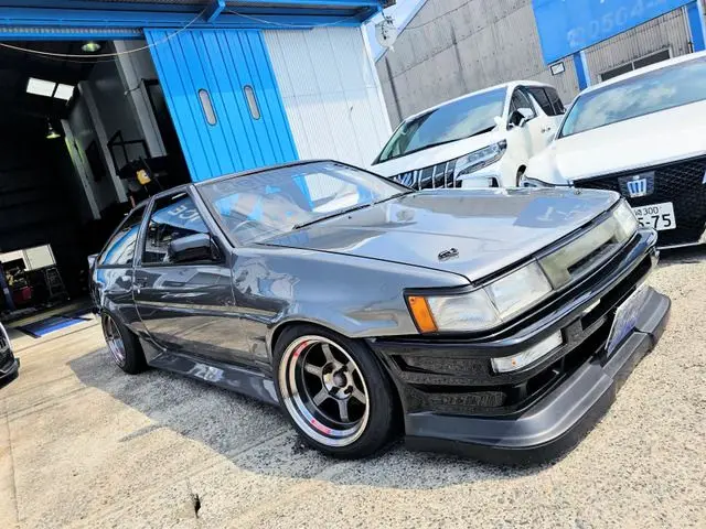1986 Toyota Corolla Levin - photo 1 1986 Toyota Corolla Levin Gray Color changed Coupe for sale, Japanese used car export - photo 1 of 50 | GULJI TRADERS