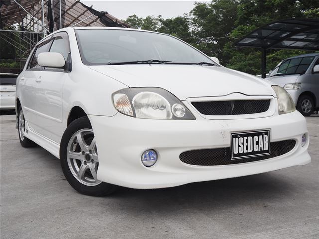 2001 Toyota Corolla Runx Z White Sedan for sale, Japanese used car export | GULJI TRADERS