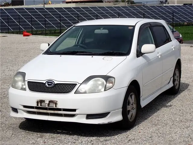 2002 Toyota Corolla Runx X Aero Tourer - photo 1 2002 Toyota Corolla Runx X Aero Tourer White Sedan for sale, Japanese used car export | GULJI TRADERS