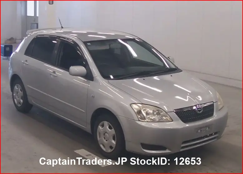 2003 Toyota Corolla Runx Silver Sedan for sale, Japanese used car export | GULJI TRADERS