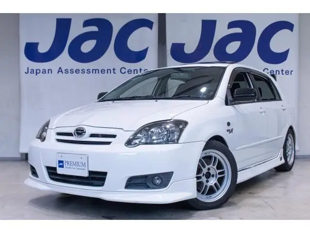 2004 Toyota Corolla Runx TRD Sport M Sunroof Cusco - photo 1 2004 Toyota Corolla Runx TRD Sport M Sunroof Cusco White Sedan for sale, Japanese used car export - photo 1 of 9 | GULJI TRADERS